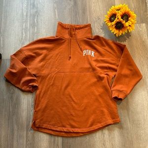 Victoria’s Secret PINK oversized slouchy tunic sweatshirt. Burnt orange 🍁🎃🍂🧡
